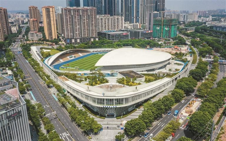 十五運會龍華場館樹綠色低碳標桿