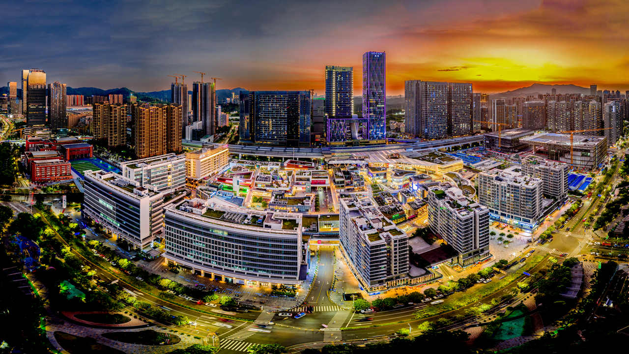 White night in Longhua,longhua,longhua district,Longhua Government Online